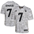 C.J. Stroud Houston Texans Nike Youth 2024 Salute to Service Game Jersey - Arctic Camo