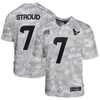 C.J. Stroud Houston Texans Nike Youth 2024 Salute to Service Game Jersey - Arctic Camo