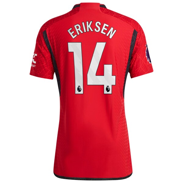 Christian Eriksen Manchester United adidas 2023/24 Home Authentic Player Jersey - Red/Green