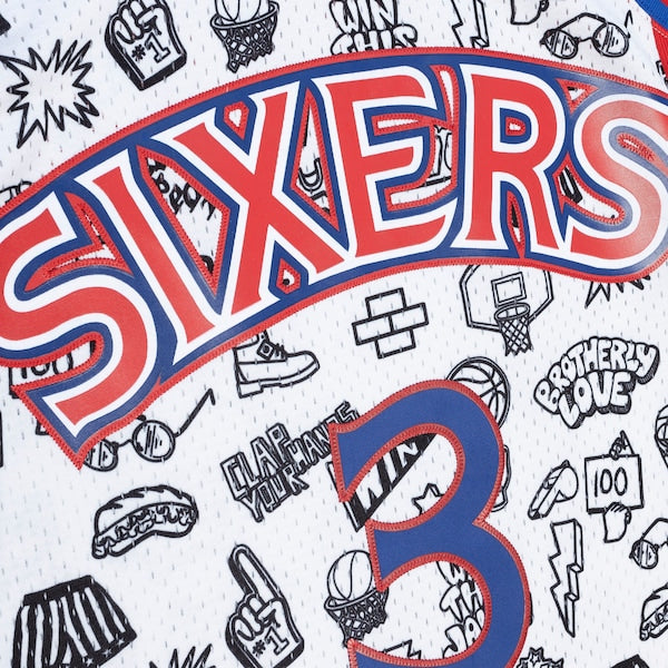 Allen Iverson Philadelphia 76ers 1996/97 Swingman Jersey - White