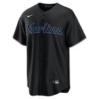Miami Marlins Nike Alternate Replica Team Jersey - Black