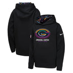 Green Bay Packers Nike Youth 2024 NFL Crucial Catch Pullover Hoodie - Black