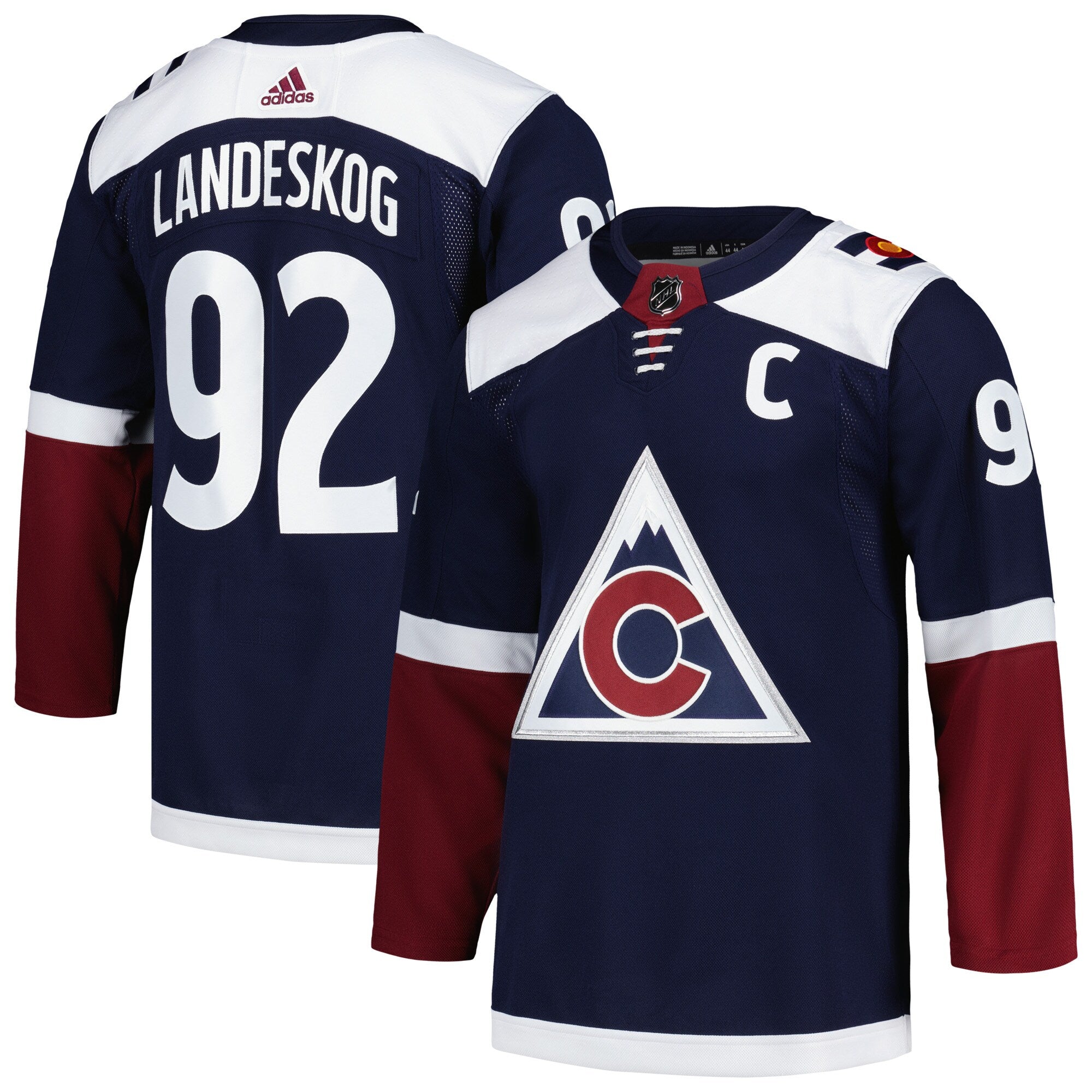 Gabriel Landeskog Colorado Avalanche adidas  Primegreen Authentic Player Jersey - Burgundy/Navy