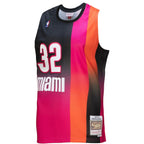 Shaquille O'Neal Miami Heat 2005/06 Hardwood Classics Fadeaway Swingman Player Jersey - Pink/Black