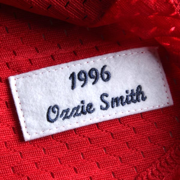 Ozzie Smith St. Louis Cardinals Cooperstown Mesh Batting Practice Jersey - Red/Navy