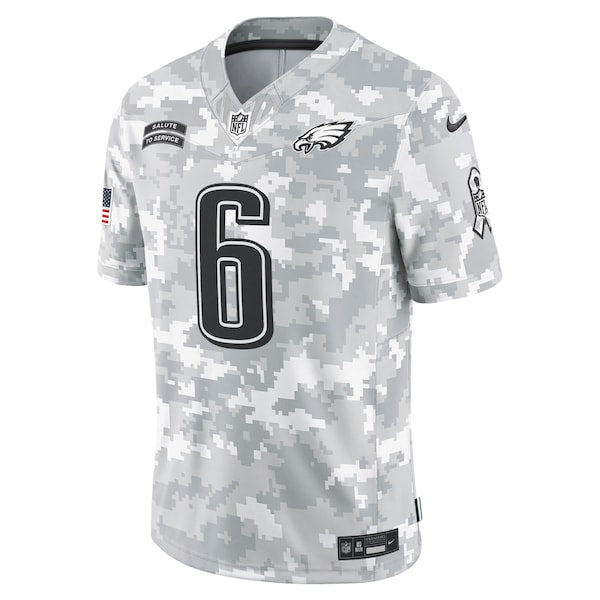 DeVonta Smith Philadelphia Eagles Nike 2024 Salute to Service Limited Jersey - Arctic Camo