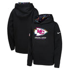 Kansas City Chiefs Nike Youth 2024 NFL Crucial Catch Pullover Hoodie - Black