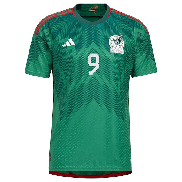 Raul Jimenez Mexico National Team adidas 2022/23 Home Authentic Player Jersey - Green