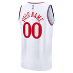 LA Clippers  Youth Fast Break Custom Replica Jersey - White  - Association Edition/Navy/Red