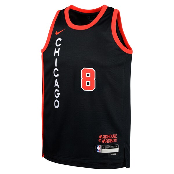 Zach LaVine Chicago Bulls Nike Youth  Swingman Replica Jersey - City Edition - Black