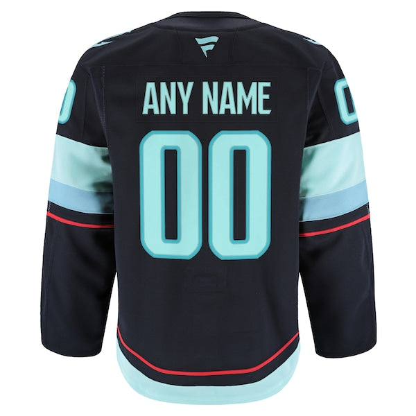 Seattle Kraken  Home Authentic Pro Custom Jersey - Navy