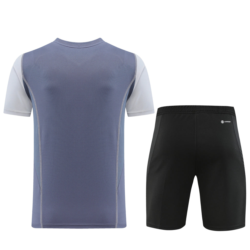 Adidas Short Sleeve Training Jersey Set - AD03- Light Gray
