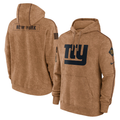 New York Giants Men's Nike Brown 2023 Salute To Service Club Pullover Hoodie