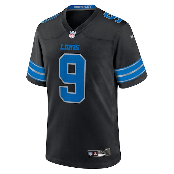 Jameson Williams Detroit Lions Nike 2nd Alternate Game Jersey - Black/Blue