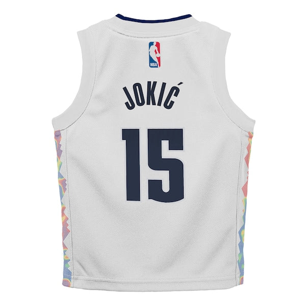 Nikola Jokic Denver Nuggets Nike Toddler 2024/25 Swingman Player Jersey - City Edition - White