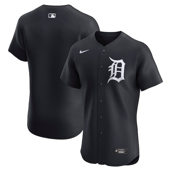 Detroit Tigers Nike Alternate 2 Elite Jersey - Navy/White