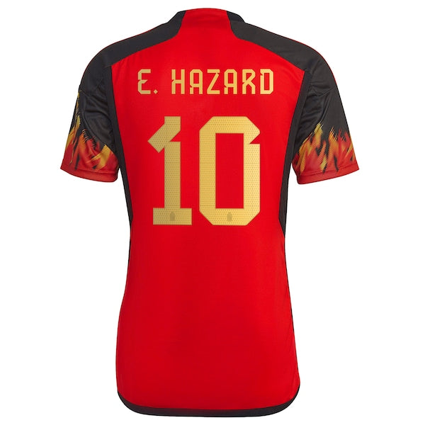 Eden Hazard Belgium National Team adidas 2022/23 Home Replica Jersey - Red