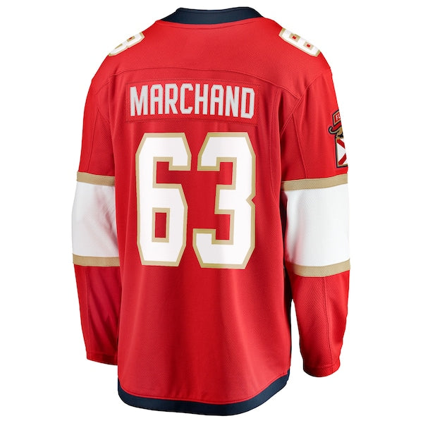 Brad Marchand Florida Panthers  2025 Stanley Cup Final Home Breakaway Player Jersey - Red