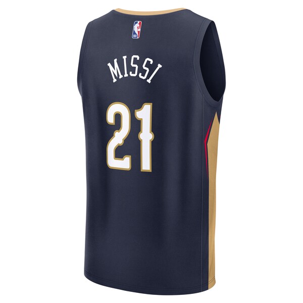 Yves Missi New Orleans Pelicans  2024 NBA Draft Fast Break Player Jersey - Icon Edition - Navy