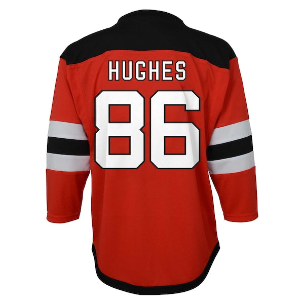 Jack Hughes New Jersey Devils Toddler Home Replica Player Jersey - Red