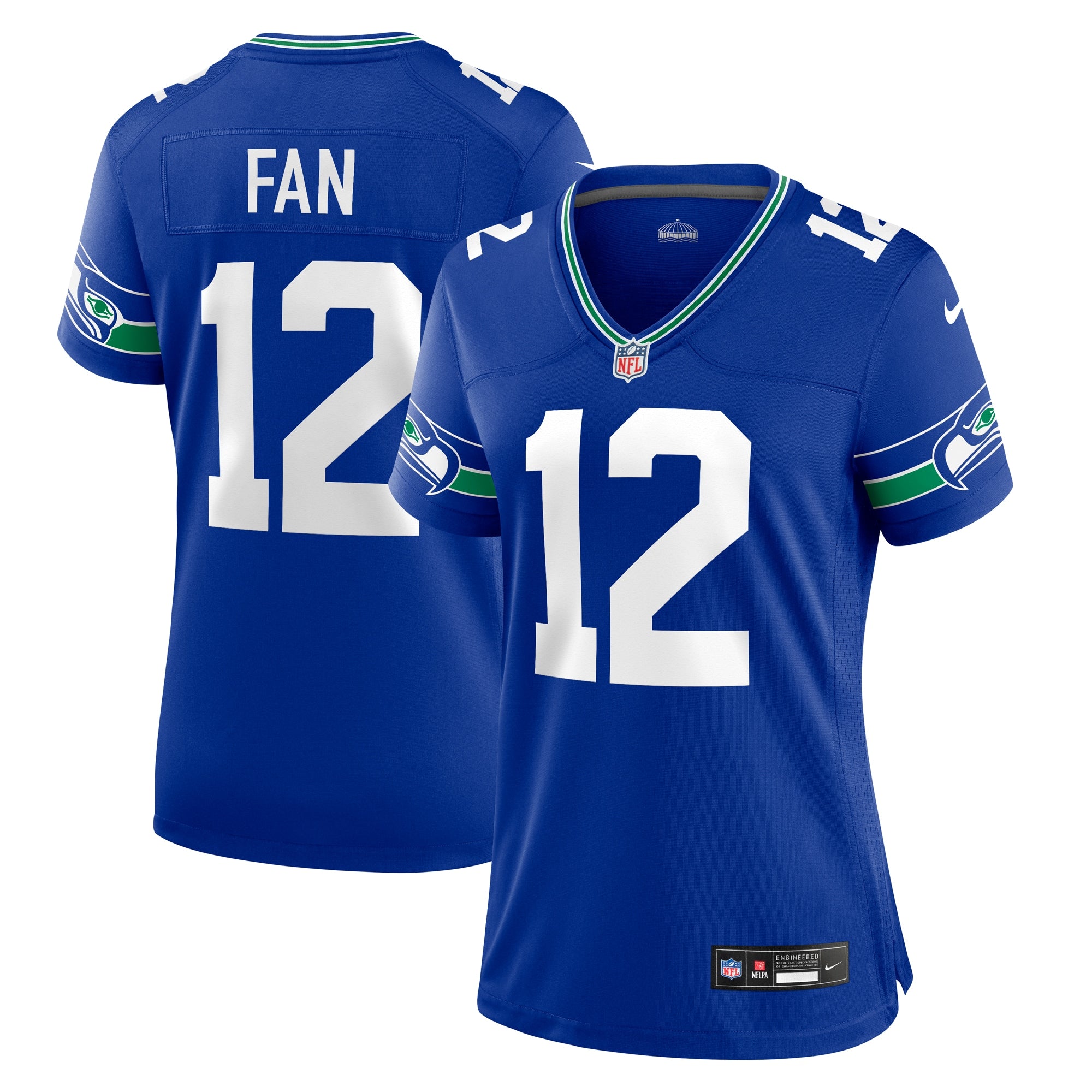 12th Fan Seattle Seahawks Nike Women's Player Jersey - Navy/Royal