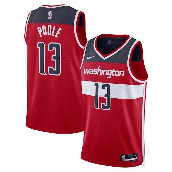Jordan Poole Washington Wizards Nike Unisex Swingman Jersey - Icon Edition - Red