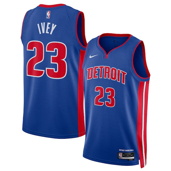 Jaden Ivey Detroit Pistons Nike Unisex 2022 NBA Draft First Round Pick Swingman Jersey - Icon Edition - Blue