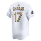 Shohei Ohtani Los Angeles Dodgers Nike 2025 Gold Collection Limited Jersey – White