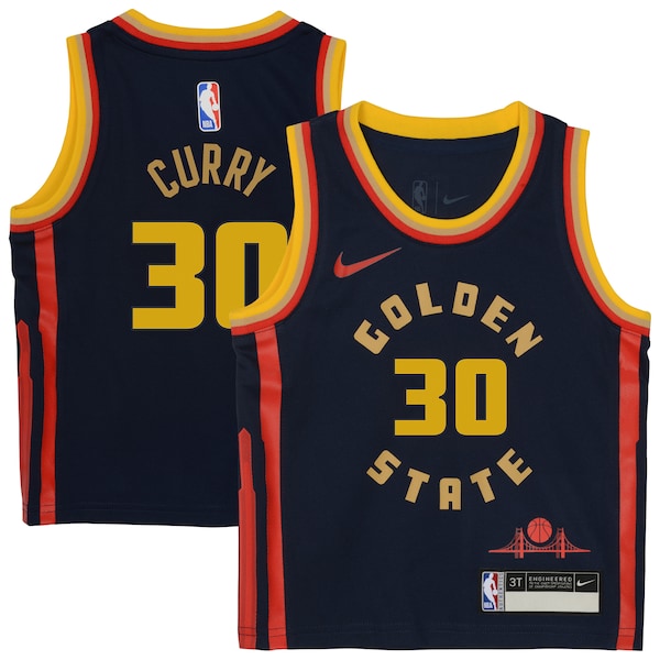 Stephen Curry Golden State Warriors Nike Preschool 2024/25 Swingman Player Jersey -  City Edition - Navy