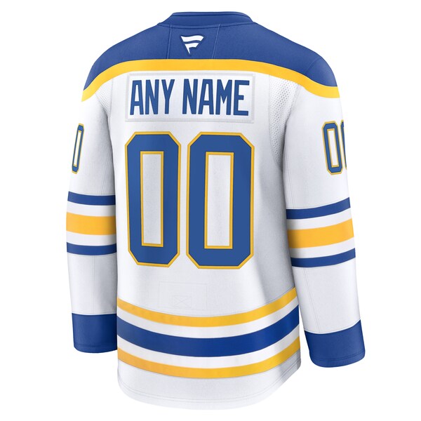 Buffalo Sabres  Away Premium Custom Jersey - White/Black/Royal