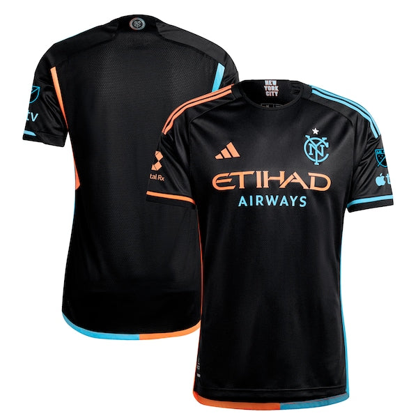 New York City FC adidas 2024 24/7 Kit Authentic Jersey – Black
