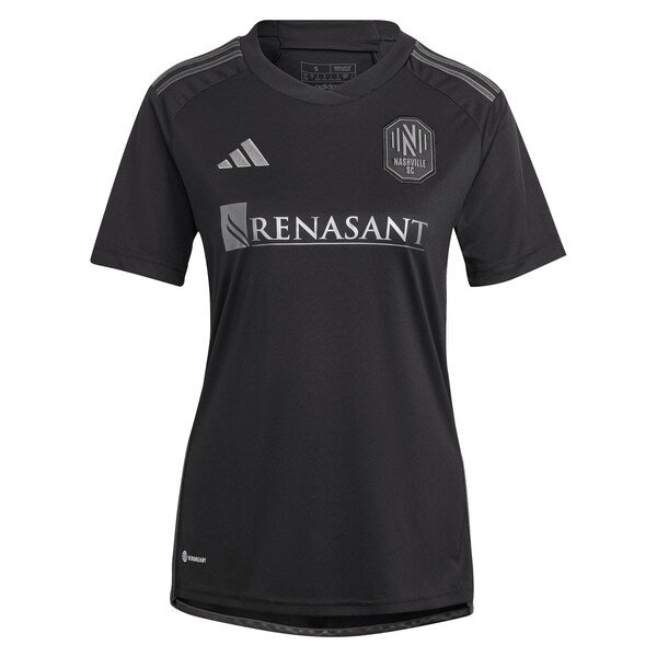 Nashville SC adidas Women's 2024 Man In Black Kit Replica Custom Jersey - Black