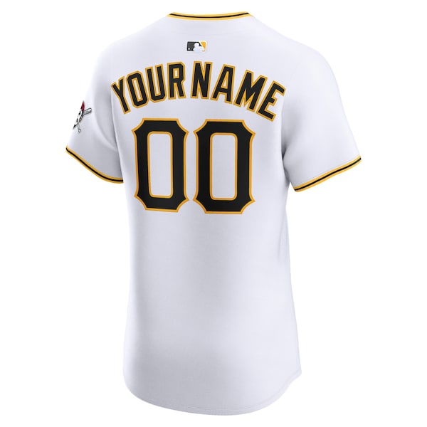 Pittsburgh Pirates Nike Home Elite Custom Jersey - White