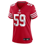 De'Vondre Campbell San Francisco 49ers Nike Women's  Game Jersey -  Scarlet