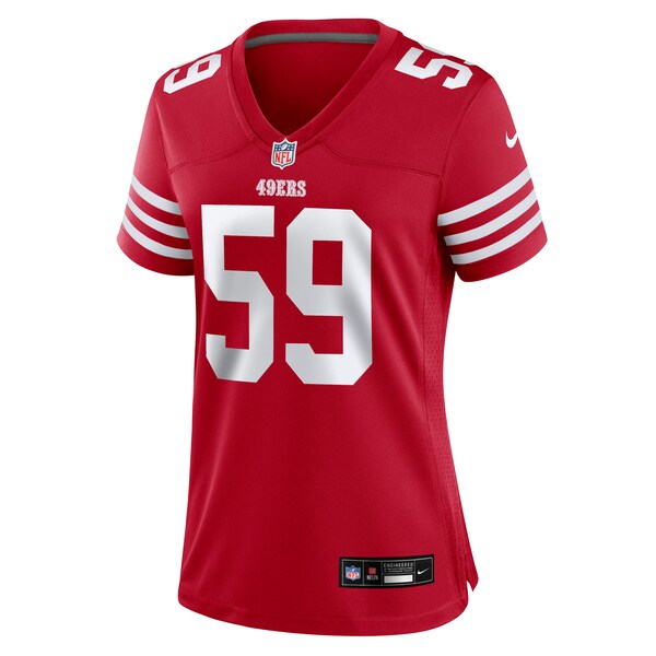 De'Vondre Campbell San Francisco 49ers Nike Women's  Game Jersey -  Scarlet