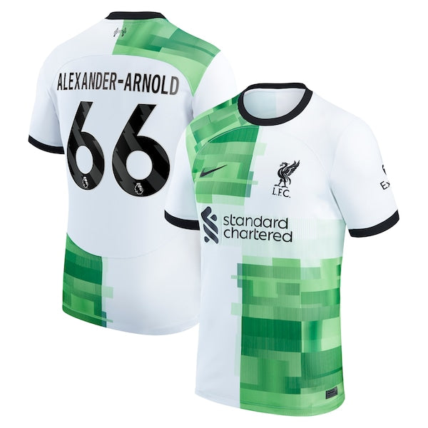 Trent Alexander-Arnold Liverpool Nike 2023/24 Away Replica Player Jersey - White/Red