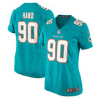Da'Shawn Hand Miami Dolphins Nike Women's  Game Jersey -  Aqua