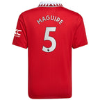 Harry Maguire Manchester United adidas Youth 2022/23 Home Replica Player Jersey - Red