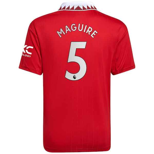 Harry Maguire Manchester United adidas Youth 2022/23 Home Replica Player Jersey - Red