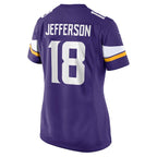 Justin Jefferson Minnesota Vikings Nike Women's  Game Jersey -  Purple
