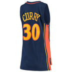 Stephen Curry Golden State Warriors  Women's 2009-10 Hardwood Classics Swingman Jersey - Navy