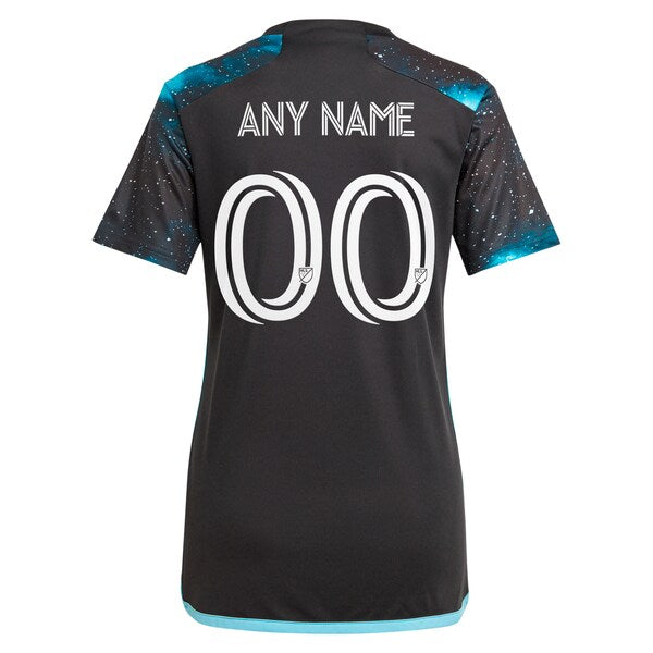 Minnesota United FC adidas Women's 2024 Starry Night Replica Custom Jersey  - Black