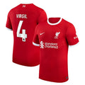 Virgil Van Dijk Liverpool Nike 2023/24 Home Replica Player Jersey - Red/White