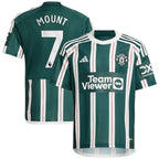 Mason Mount Manchester United adidas Youth 2023/24 Away Replica Player Jersey - Green/White