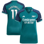 Gabriel Martinelli Arsenal adidas Women's 2023/24 Third Replica Player Jersey - Green/Red/Yellow