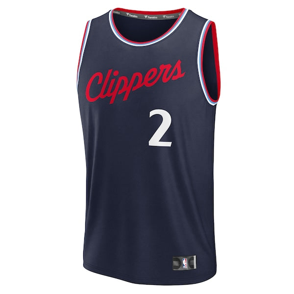 Kawhi Leonard LA Clippers  Fast Break Icon Jersey - Navy
