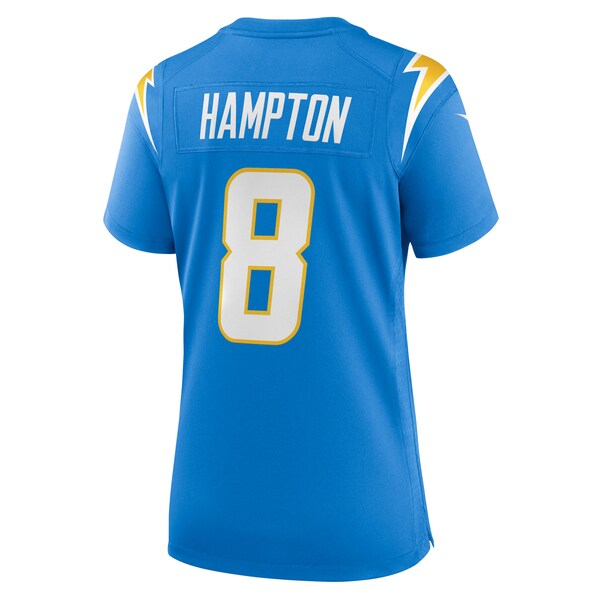 Omarion Hampton Los Angeles Chargers Nike Women's Team Game Jersey -  Powder Blue