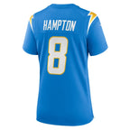 Omarion Hampton Los Angeles Chargers Nike Women's Team Game Jersey -  Powder Blue
