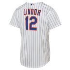 Francisco Lindor New York Mets Nike Youth Home Replica Player Jersey - White