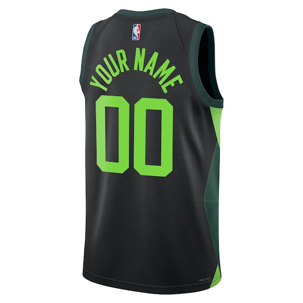 Boston Celtics Nike Unisex 2024/25 Custom Swingman Jersey - City Edition - Black